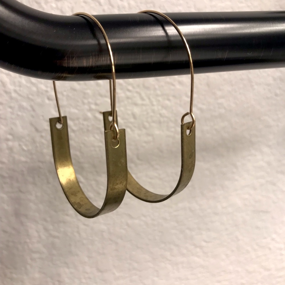 Gold hoop earrings